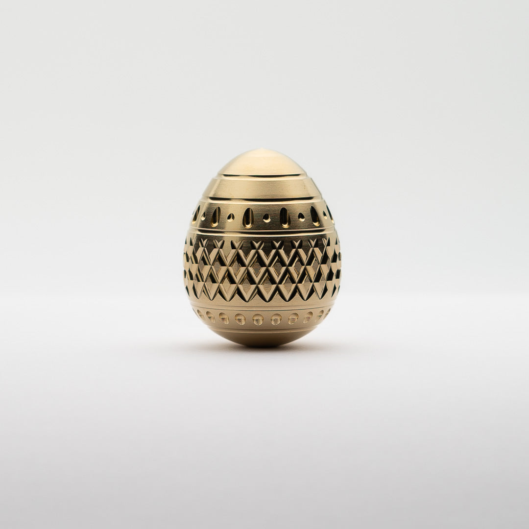 Easter Egg Spinning Top - Brass