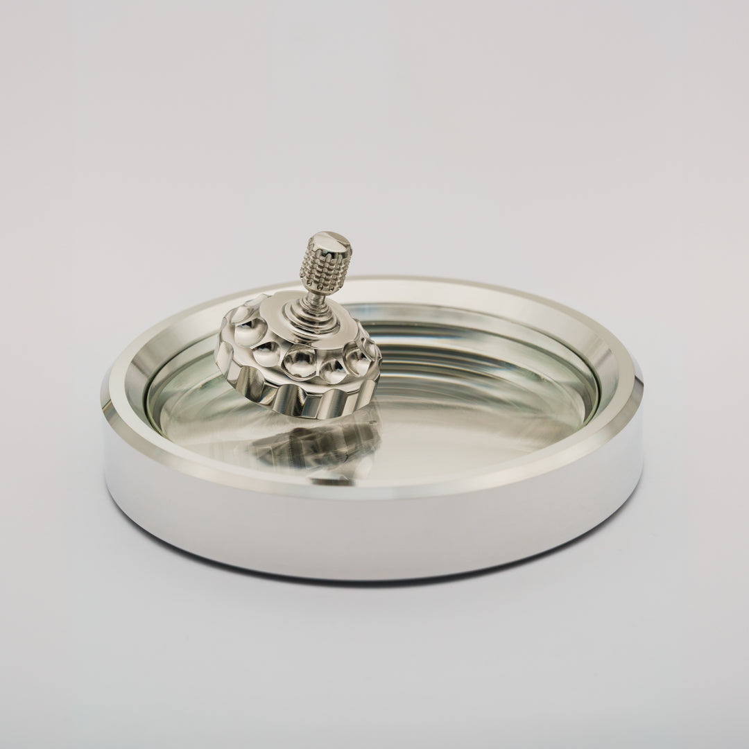 Vorso Whirling Dervish Spinning Top - Stainless Steel