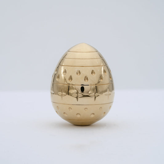 Easter Egg Spinning Top - Brass