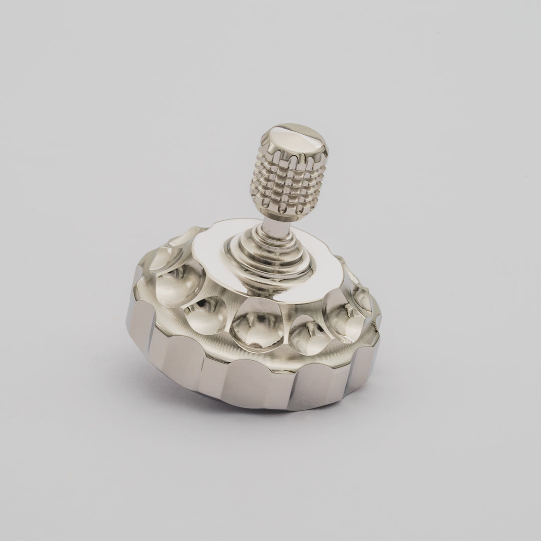 Vorso Whirling Dervish Spinning Top - Stainless Steel