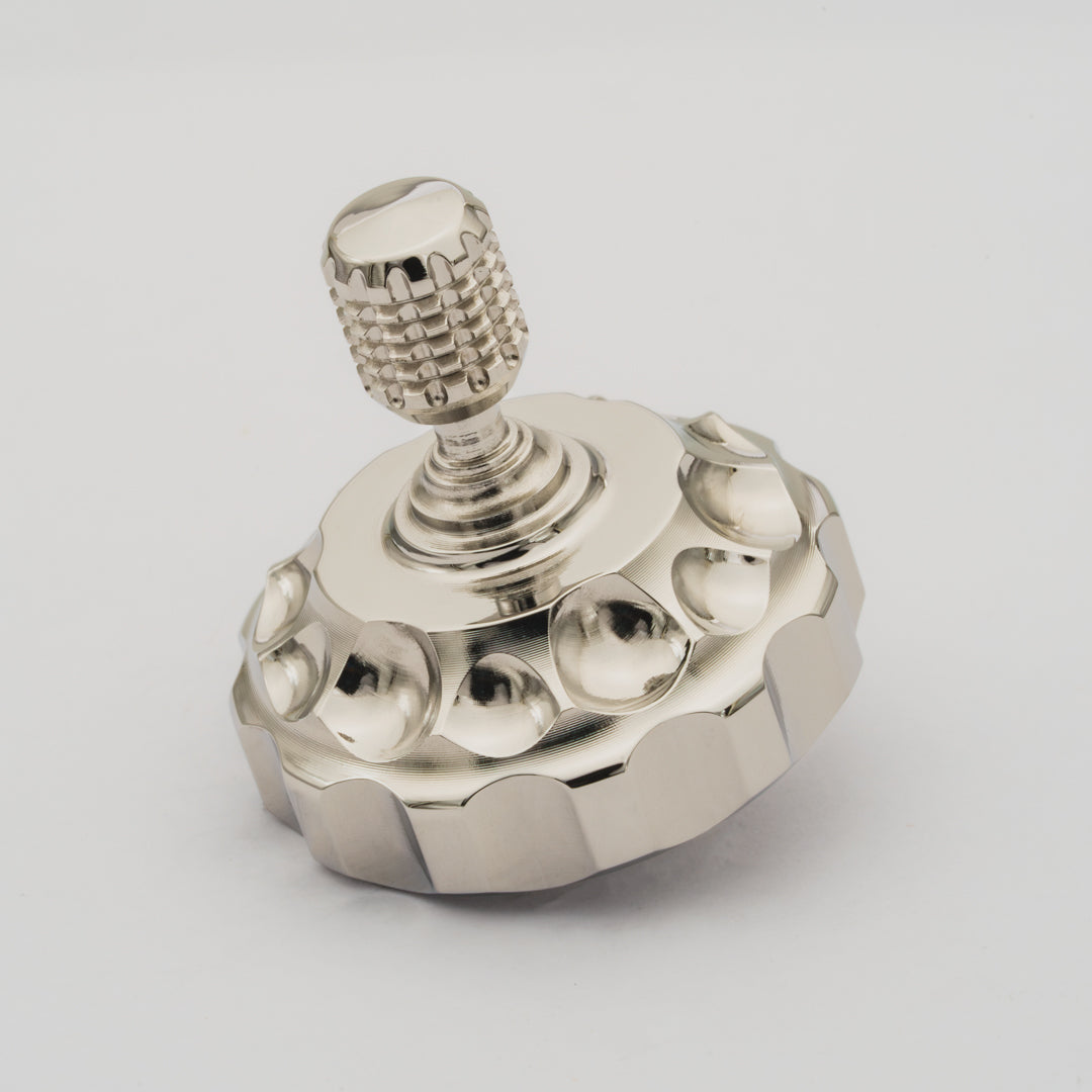 Vorso Whirling Dervish Spinning Top - Stainless Steel